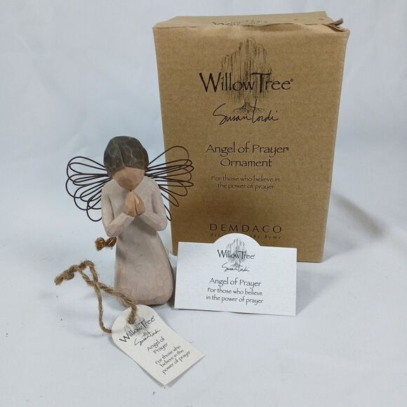 ANGEL OF PRAYER Willow Tree Sculpted Ornament #26044 Susan Lordi DEMDACO 1999 - Picture 1 of 6